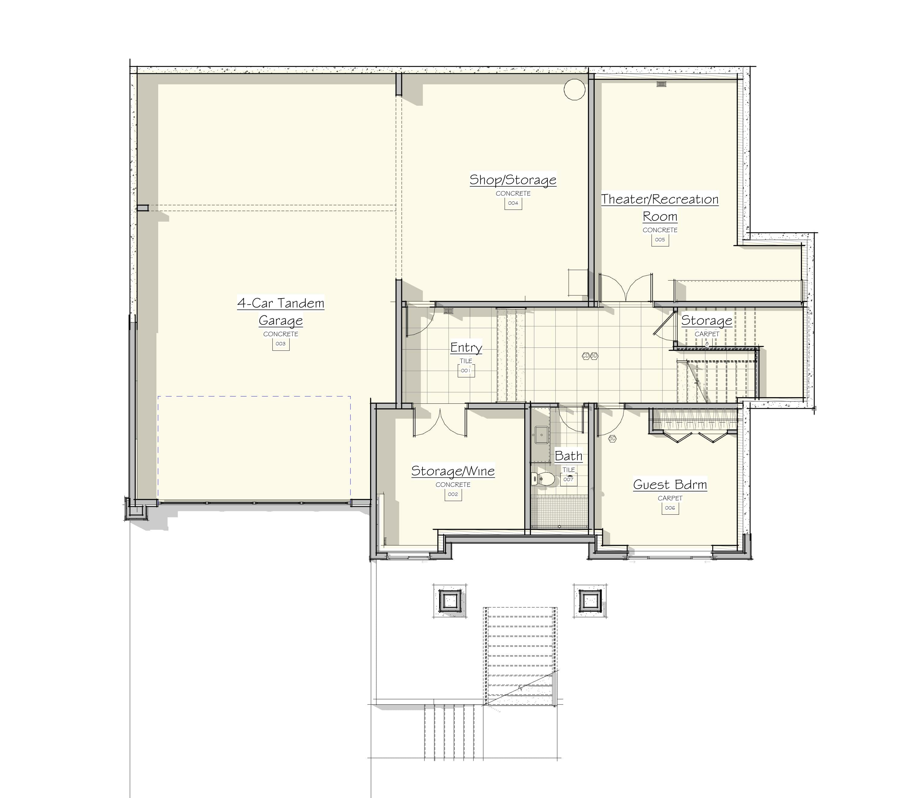 17009 CC Lot 2, 64-5137 Hazelwood_Garage Left - Floor Plan - Marketing, Level 0