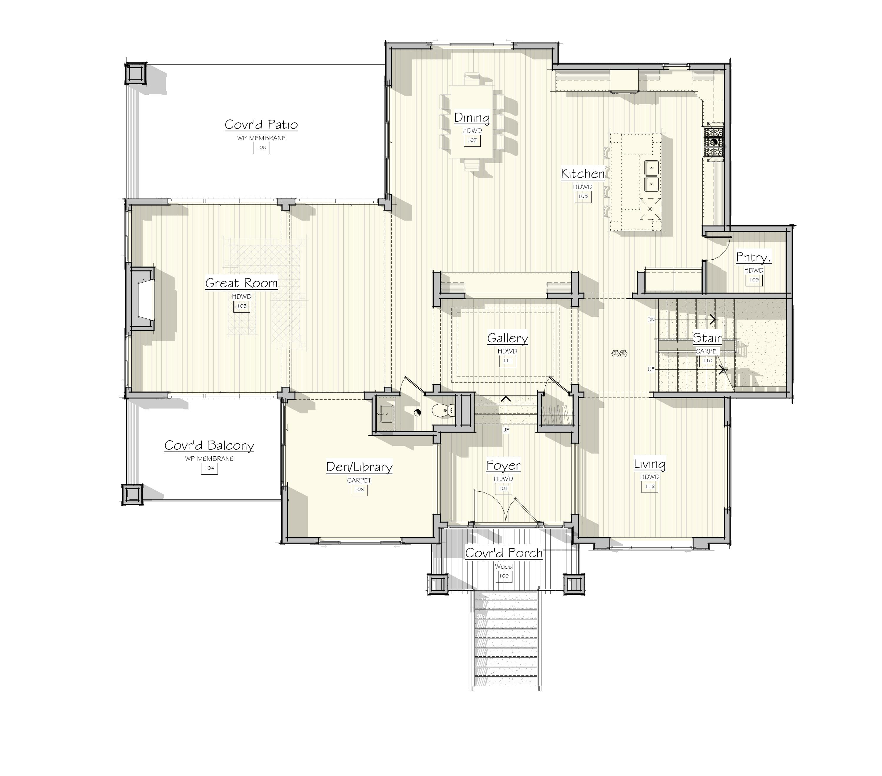 17009 CC Lot 2, 64-5137 Hazelwood_Garage Left - Floor Plan - Marketing, Level 1