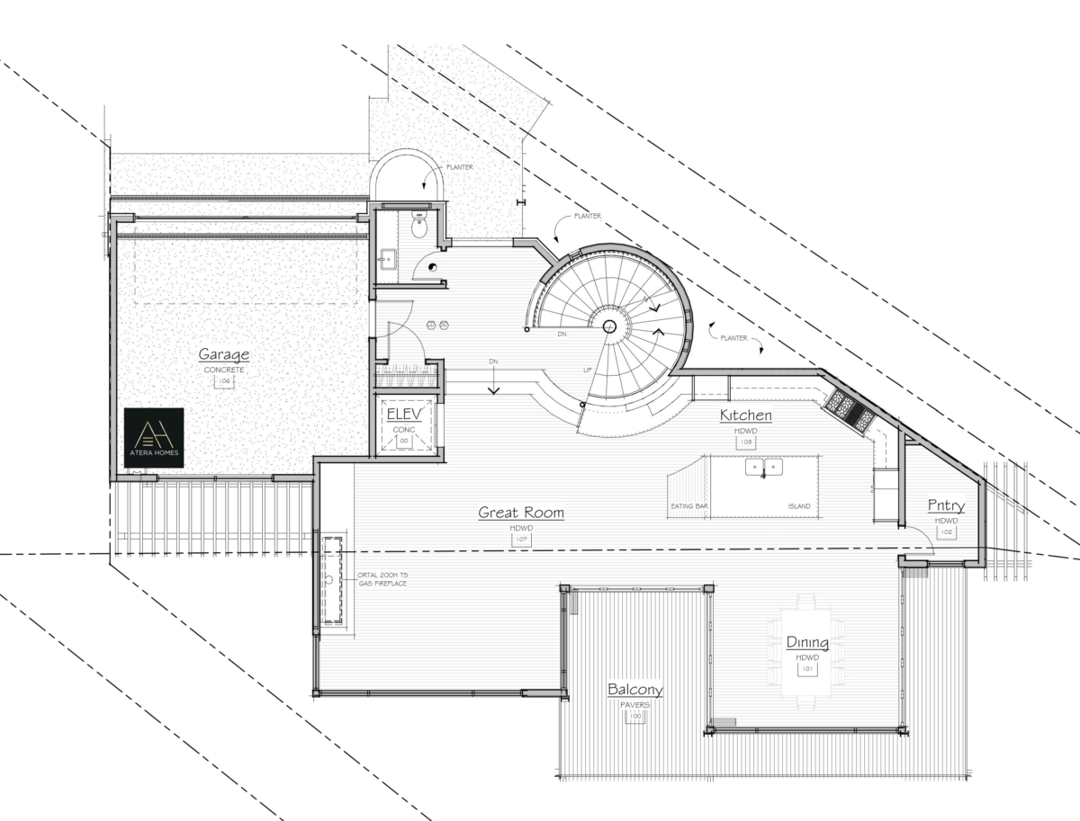 17015-05 Behringer Residence_SUB6 - Floor Plan - Marketing, Level 1