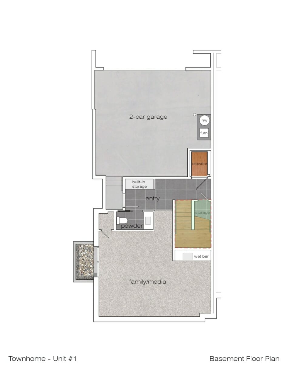 Floorplan 1 of Kirkland Town Home Lot 1