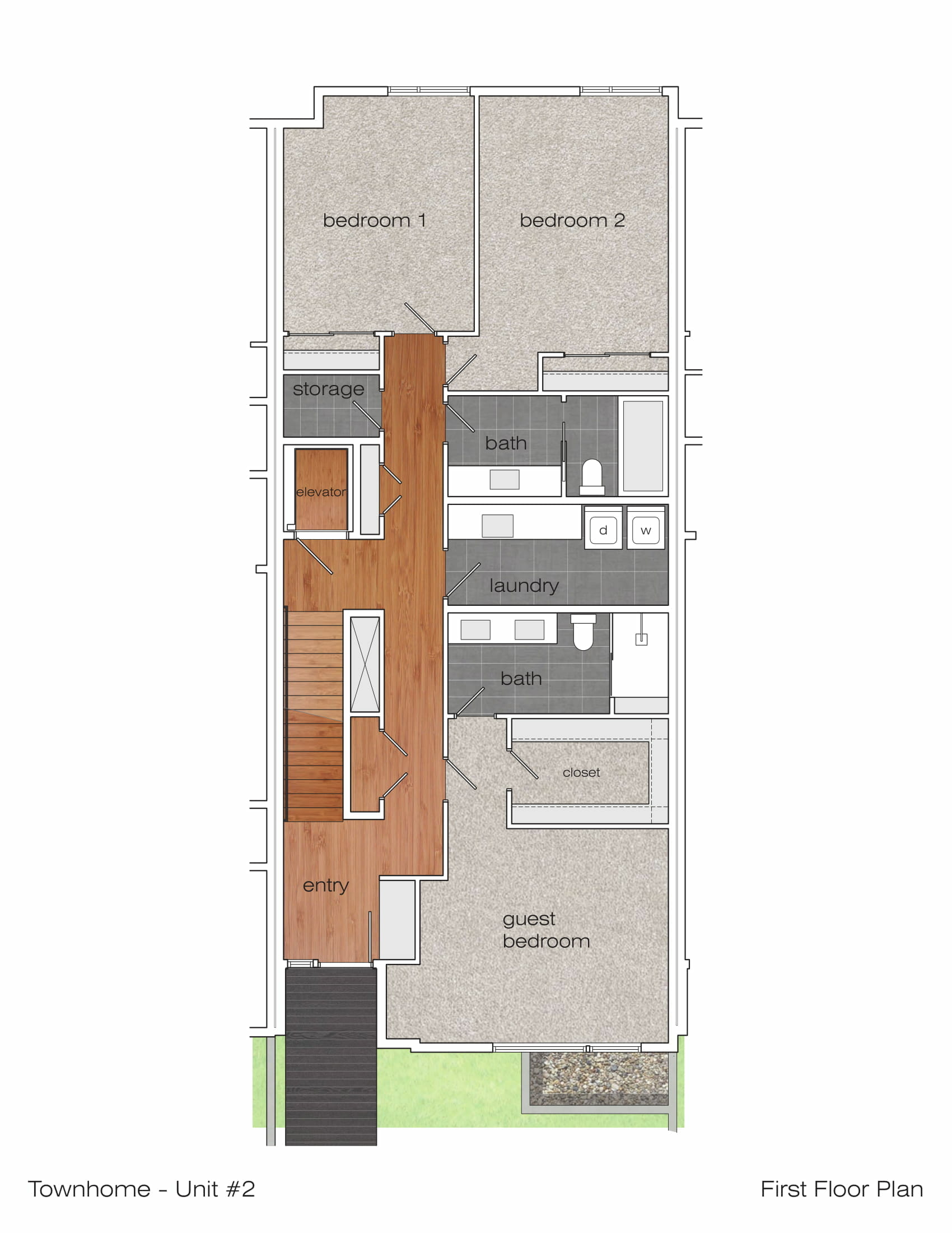 Floorplan 2 of Kirkland Town Home Lot 2