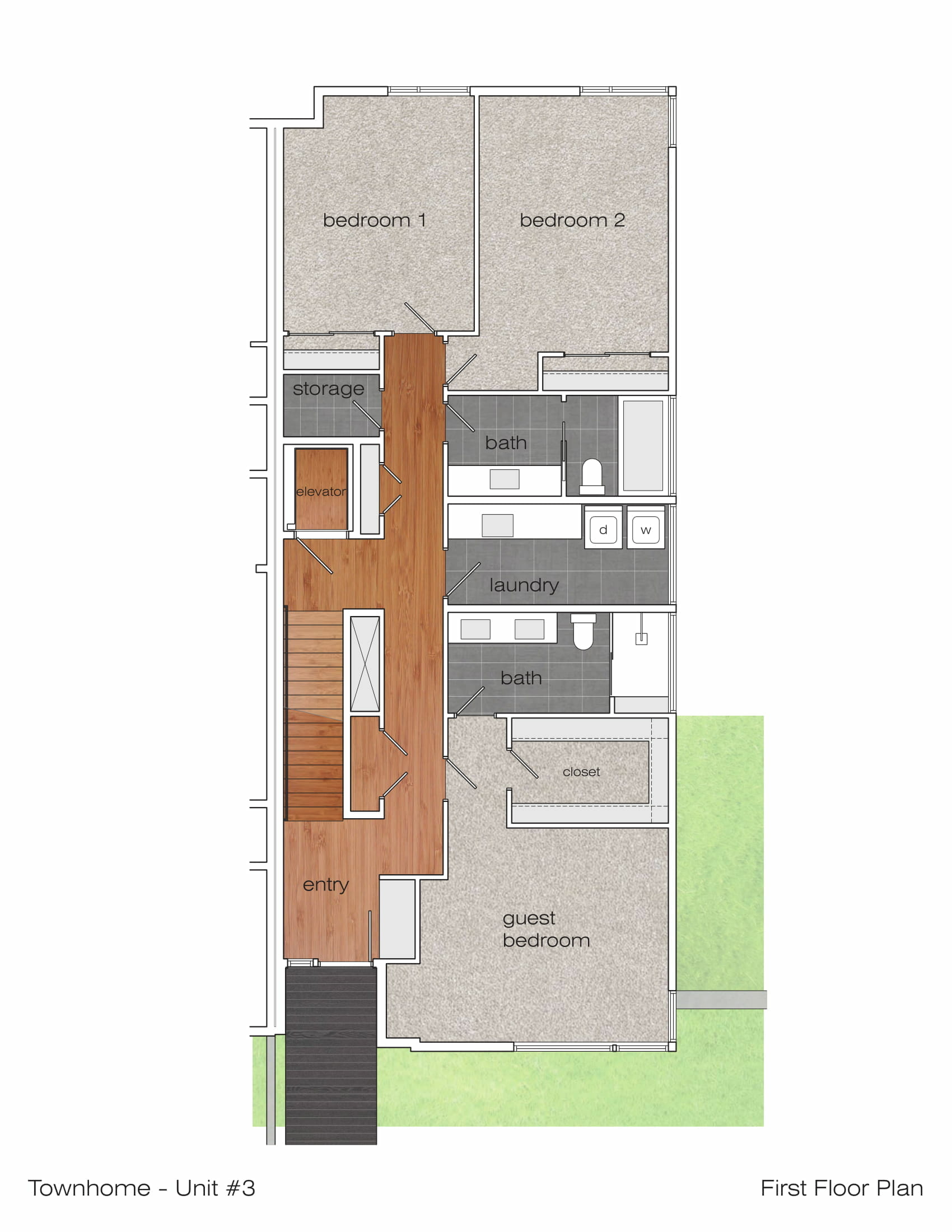 Floorplan 2 of Kirkland Town Home Lot 3