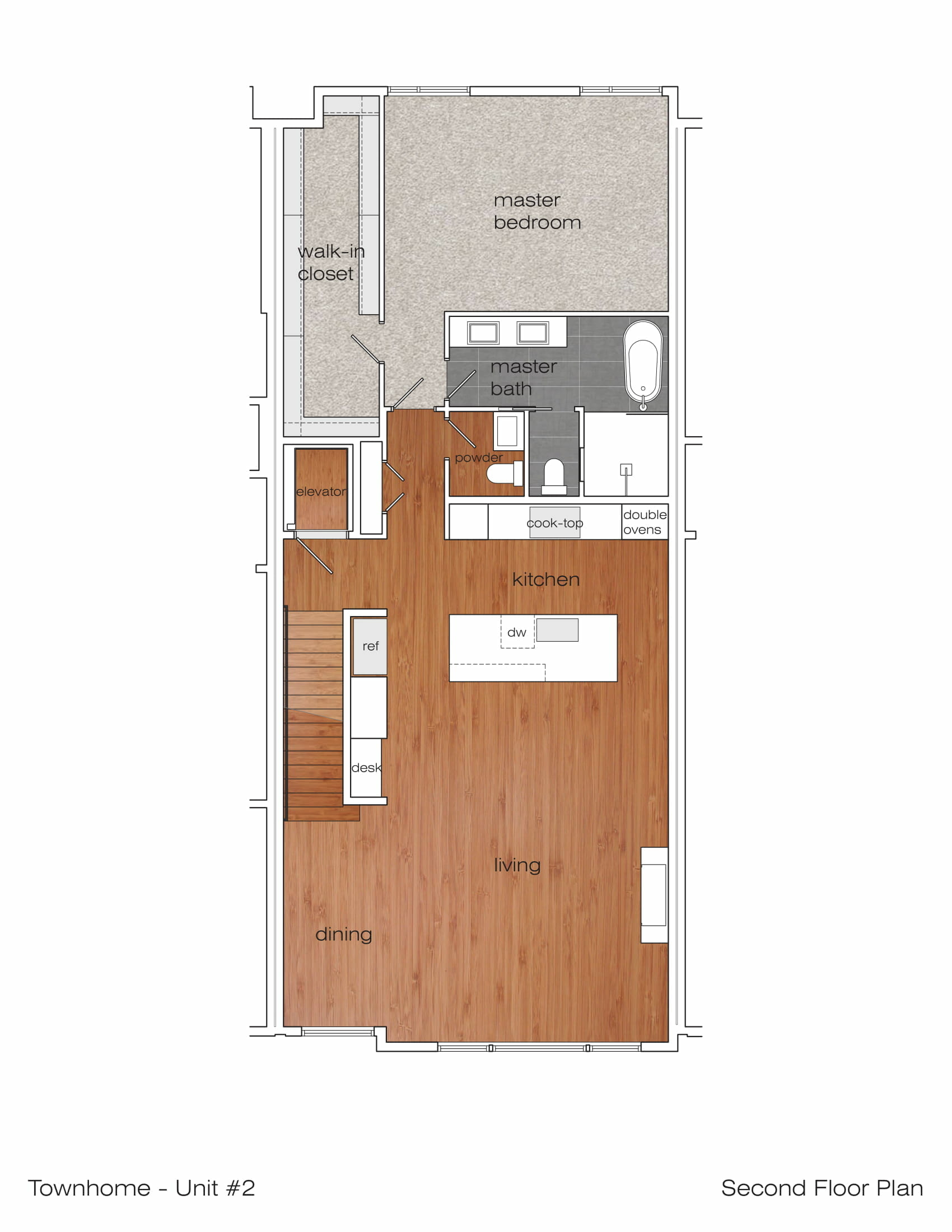 Floorplan 3 of Kirkland Town Home Lot 2