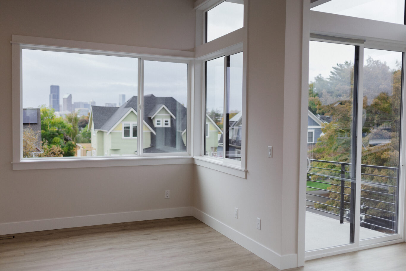 views from seattle custom home in leschi.