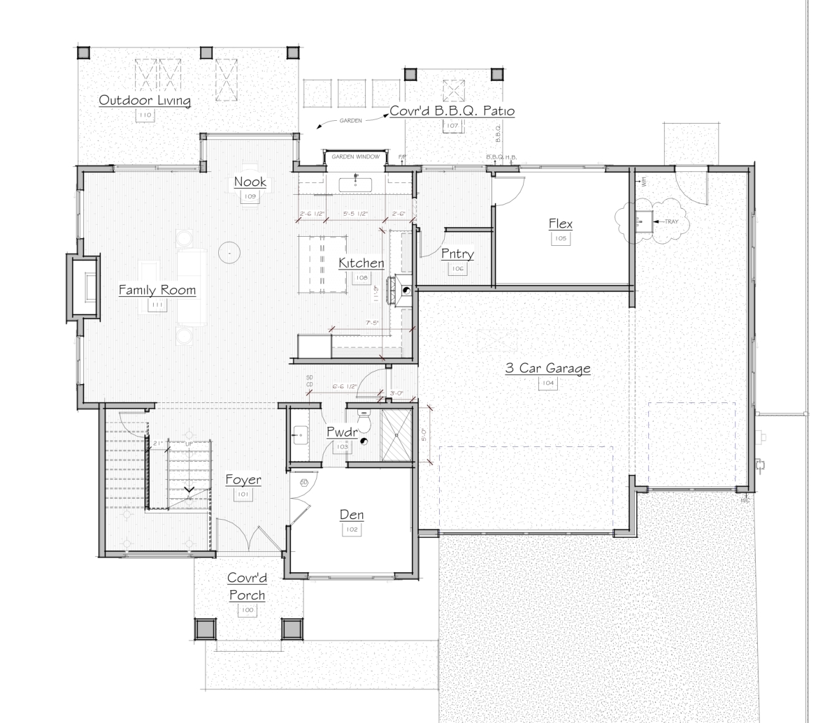 16023 Huynh Residence, Lot 3 - Floor Plan - Interior, Level 1