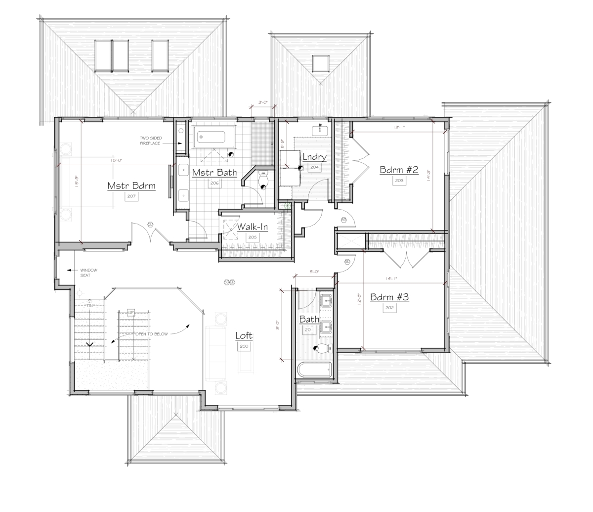 16023 Huynh Residence, Lot 3 - Floor Plan - Interior, Level 2