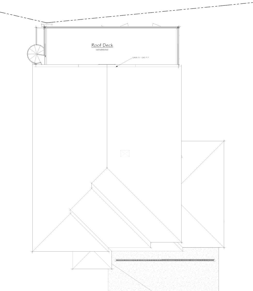 20011-05 Kerker Residence, Issaquah - Floor Plan - Marketing, Roof Deck