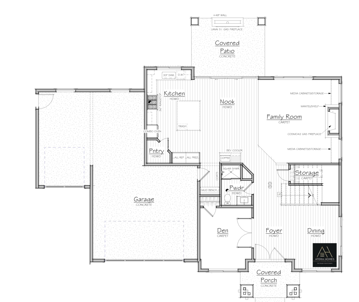 21009 Buckmeier Residence, 50-2833 Atlantic - Floor Plan - Marketing, Level 1
