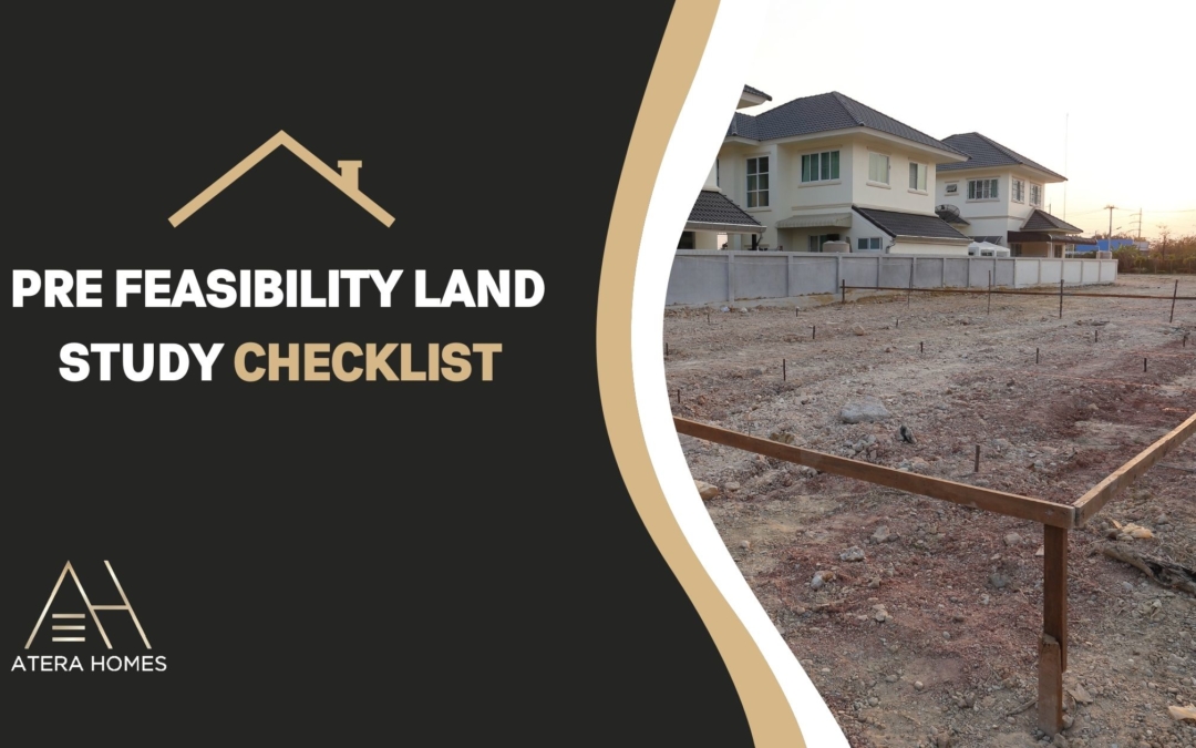 Pre-Feasibility Land Study Checklist