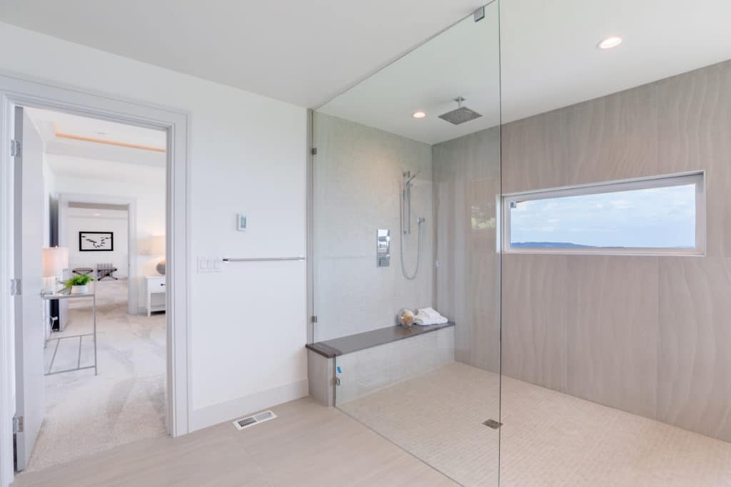 Luxury master bathroom walk-in shower