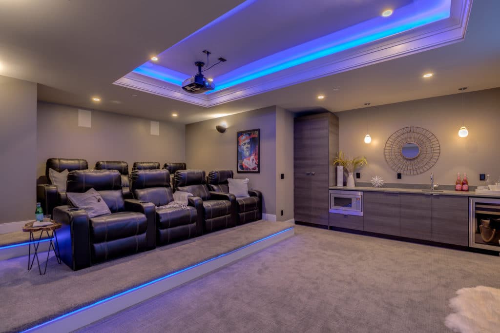luxury custom home theater