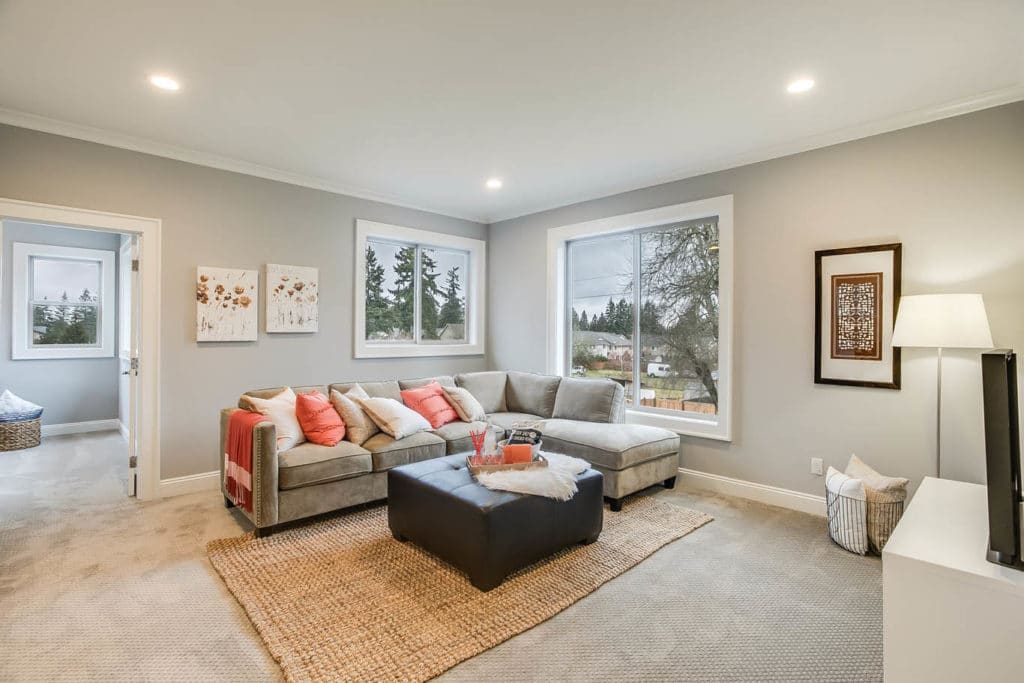 Custom Home Floor Plan - Level 2 Living Room