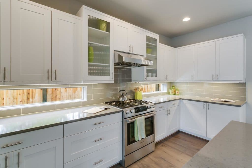 Custom Home Floor Plan - Kitchen Stove and countertops