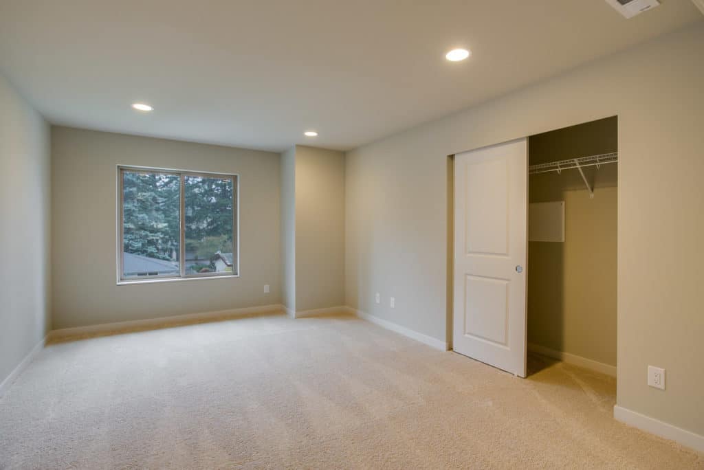 Custom Home Floor Plan - Guest Room with closet