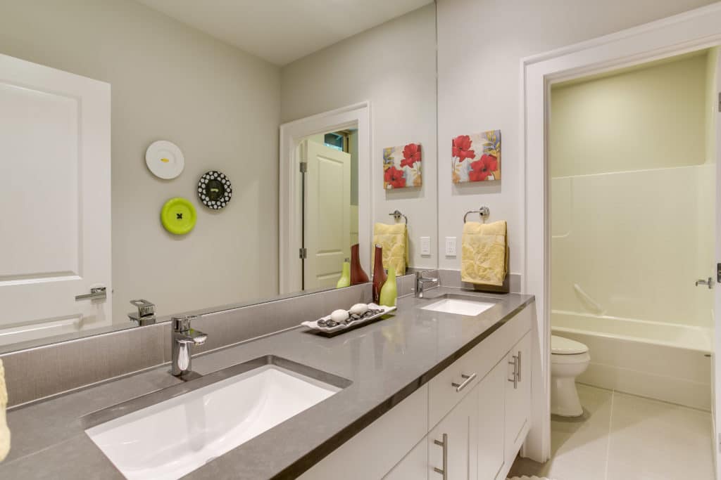 Custom Home Floor Plan - Guest Bathroom