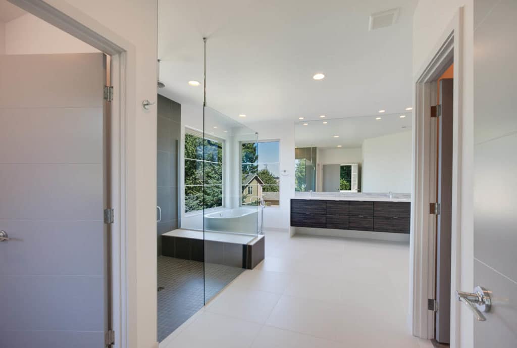 Custom Home Floor Plan - Master Bathroom sink