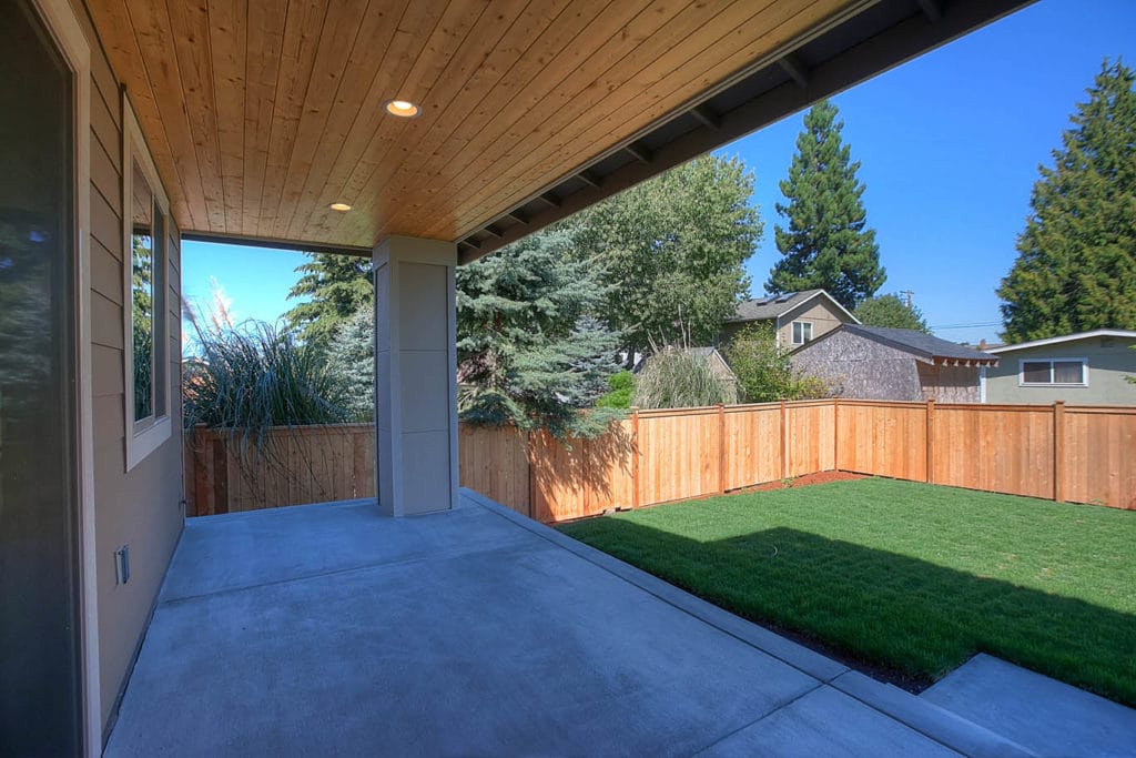 Custom Home Floor Plan - Covered backyard porch