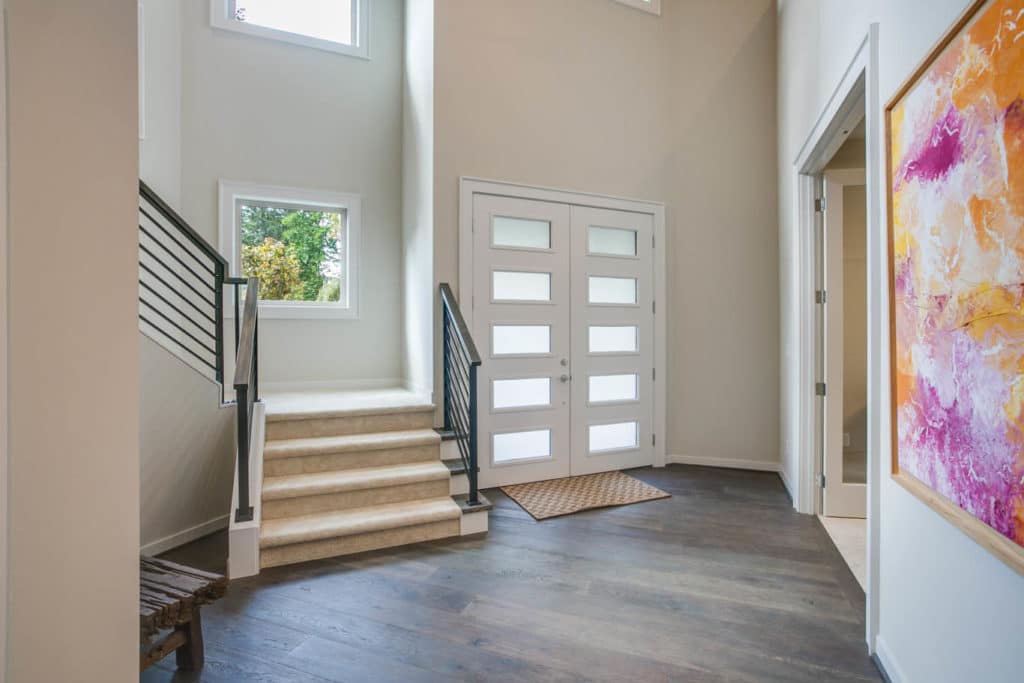 Custom Home Floor Plan - Entrance with Stairs