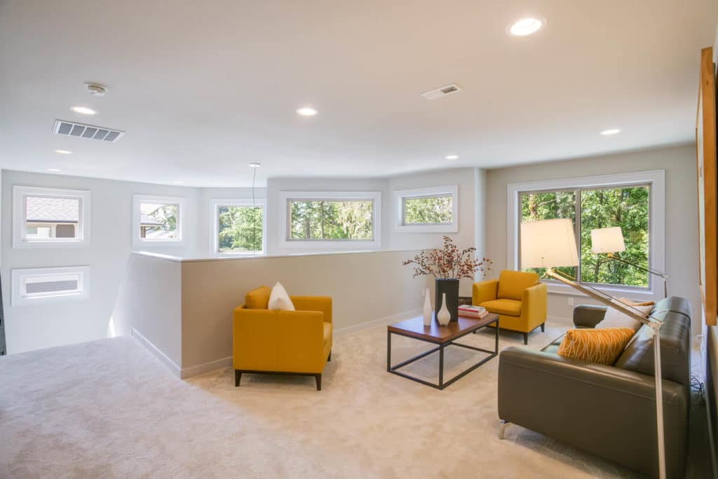 Custom Home Floor Plan - Level 2 Living Room