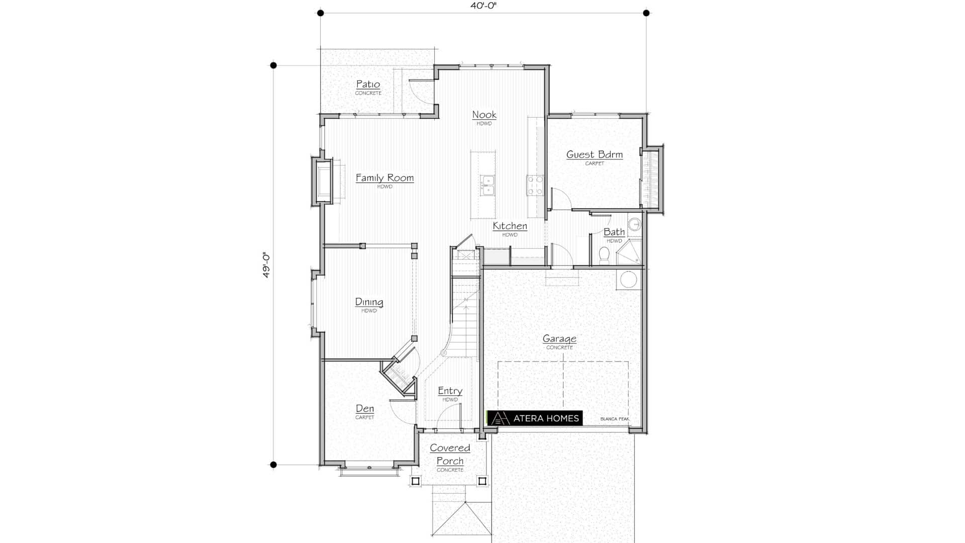 Blanca Peak IIc - Floor Plan - Level 1