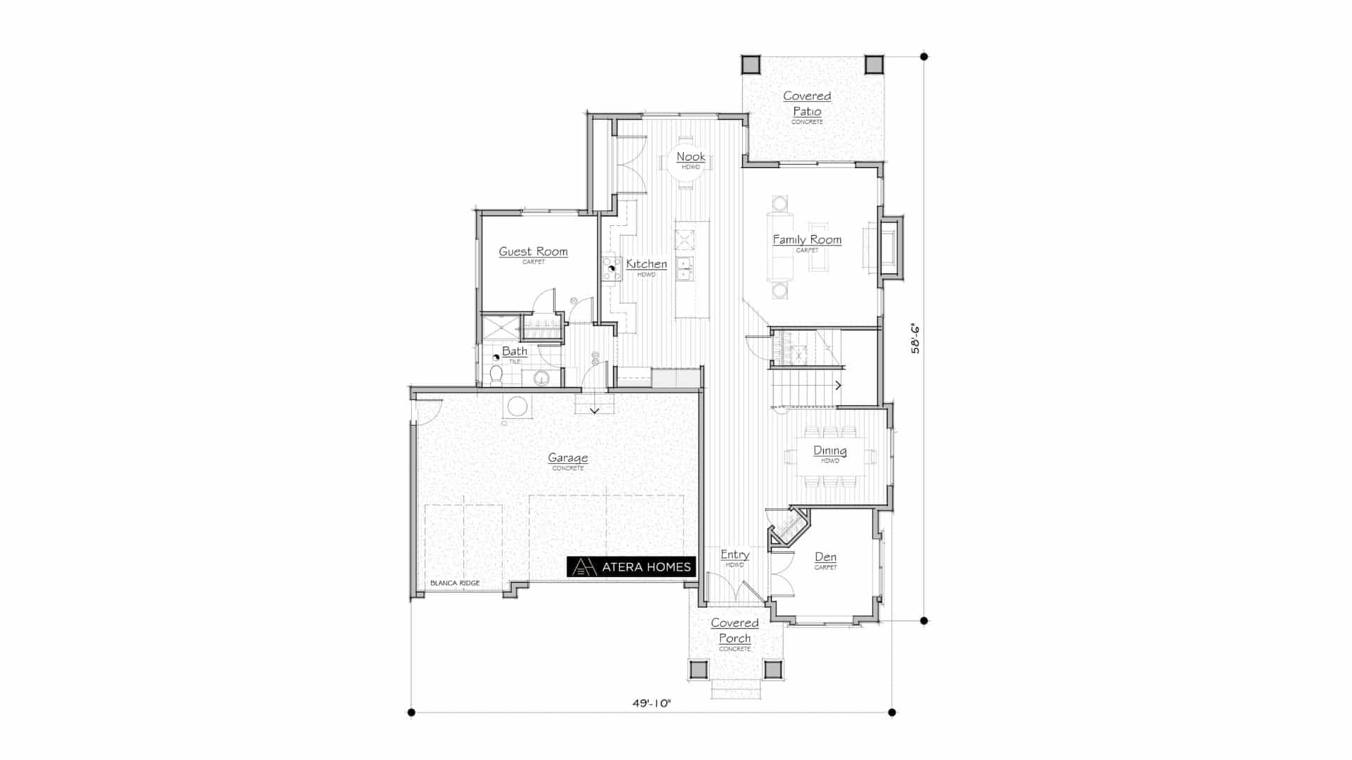 Blanca Ridge - Floor Plan - Level 1