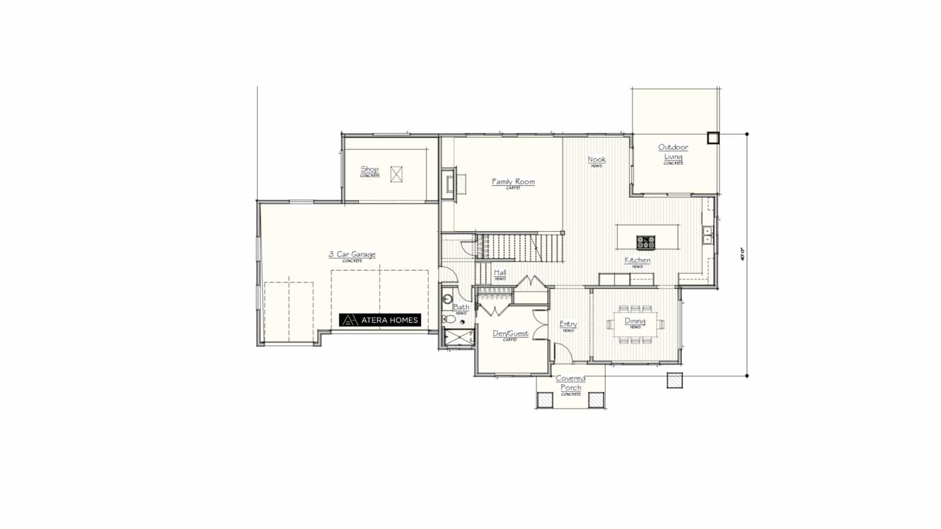 The Madison - Floor Plan Level 1